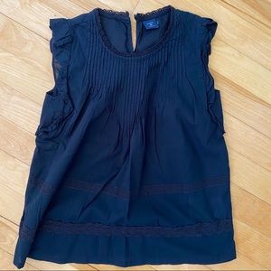 Gap Lace Trimmed Blouse  - Size M